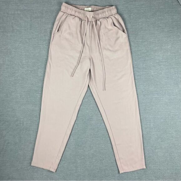 MELLODAY Pants - MELLODAY Dusty Rose Neutral Pull On Lounge Pants Joggers Women’s Size Small